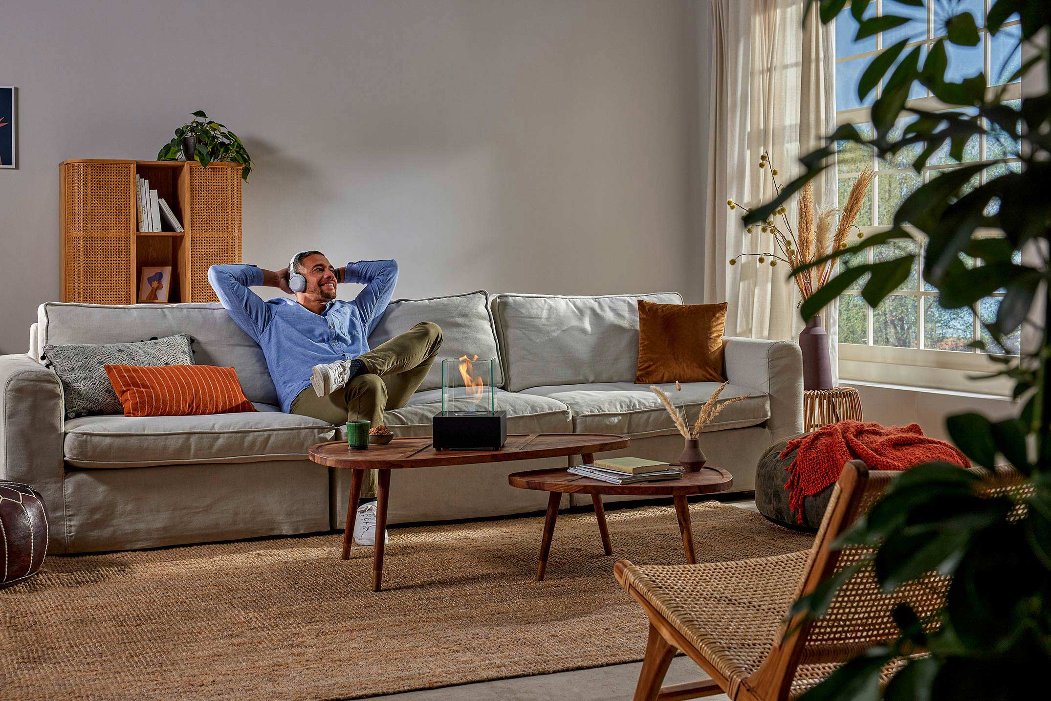 Decoratieve sfeerhaard bio-ethanol