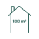 Inhoud woning 100 m3