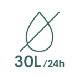 Ontvochtigingscapaciteit 30l/24h